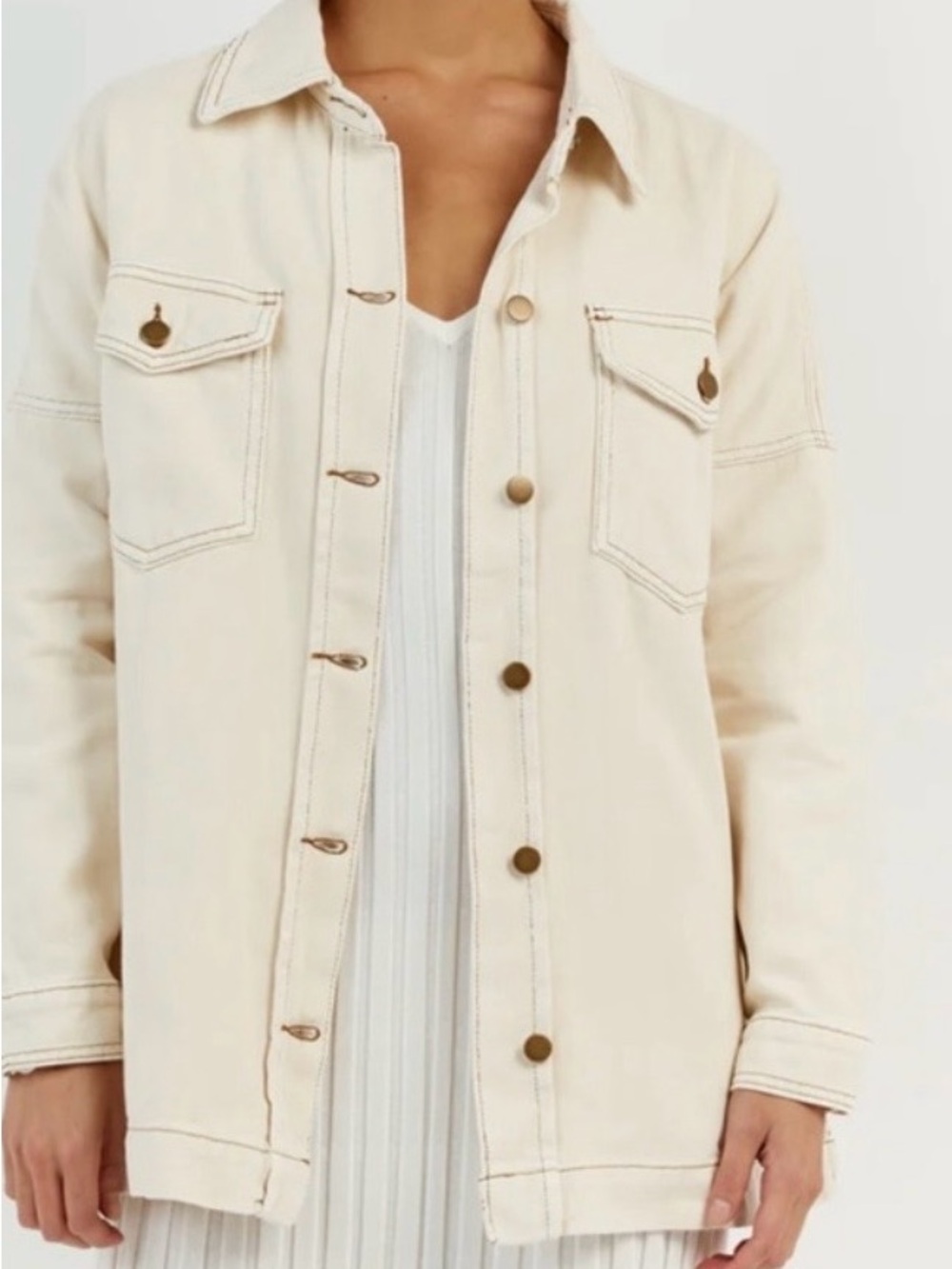 DISSH Peri Denim Shacket Like New OVERSIZED US 4 Just Laundered